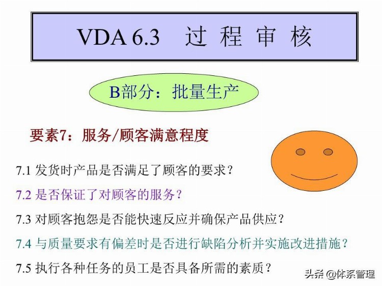 「体系管理」 VDA6.3培训教材PPT