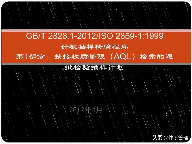 「体系管理」GBT2828.1-2012培训教材