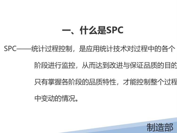 某液晶显示有限公司的SPC培训教材