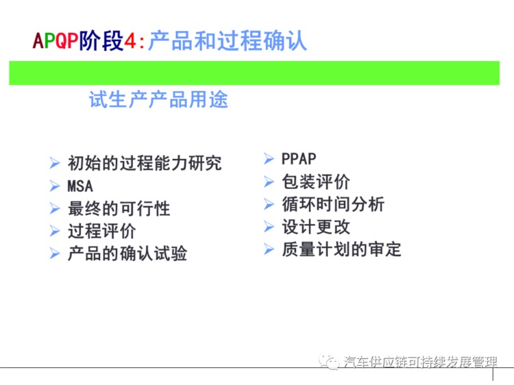 干货 | 经典APQP培训教材