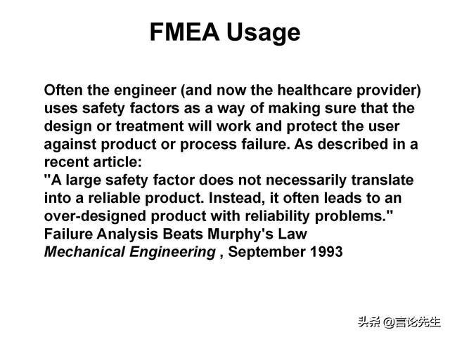 外企内部资料：34页内容详解如何使用FMEA工具进行风险评估分析
