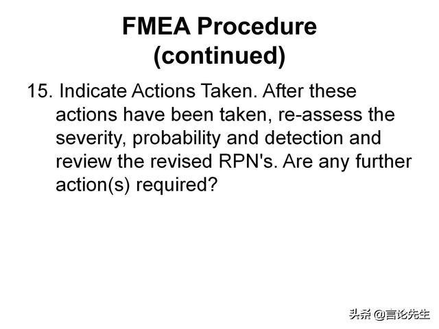 外企内部资料：34页内容详解如何使用FMEA工具进行风险评估分析