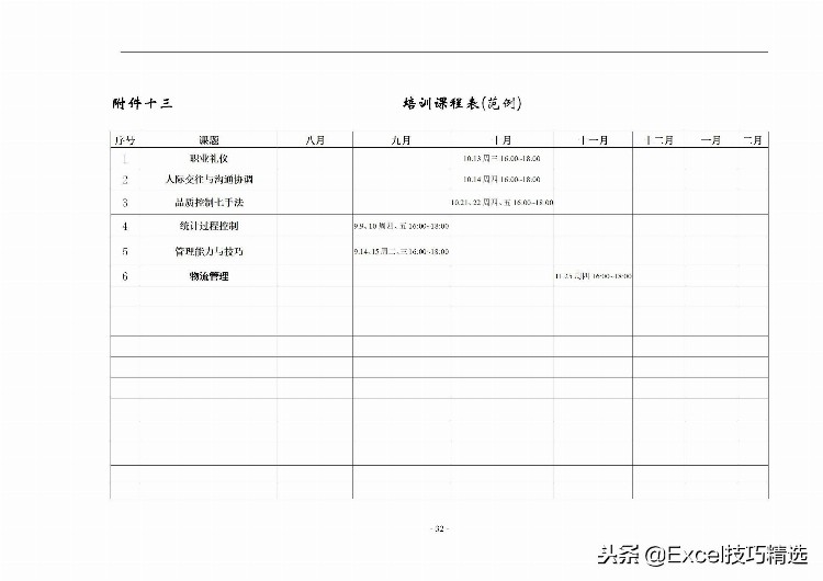 40页的员工培训手册，含制度 方案 计划 实施 评估 流程 管理表格