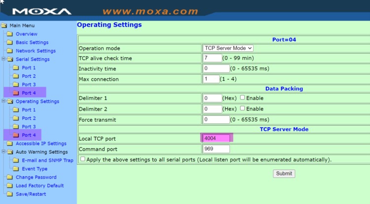 上海新华XDPS与MOXA 5430 RTU/TCP Server通讯实例
