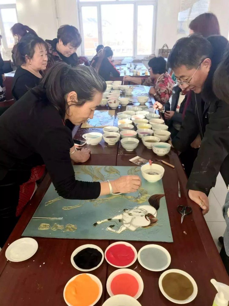 「林西新闻」林西县新林镇举办沙画手工培训文明实践活动