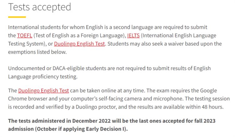 确认：美国前30大学这3所大学不接受托福家考，2所不接受多邻国