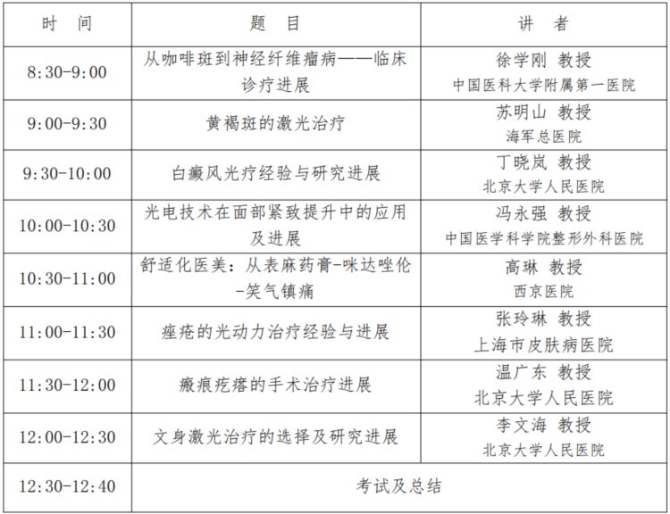 关于举办国家级继续医学教育项目 《毛发与皮肤美容新进展学习班》的通知