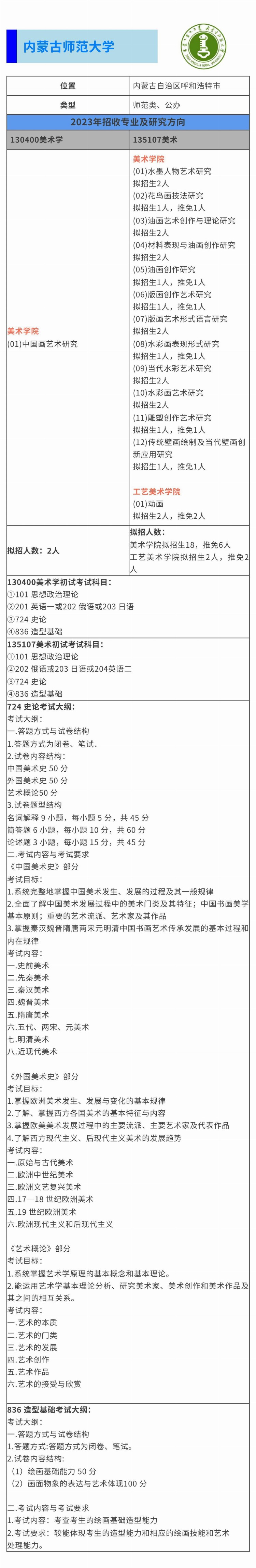 【2024考研择校攻略】内蒙古自治区美术考研择校篇