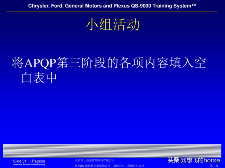 精品分享：SGS的APQP（先期质量策划）培训课件