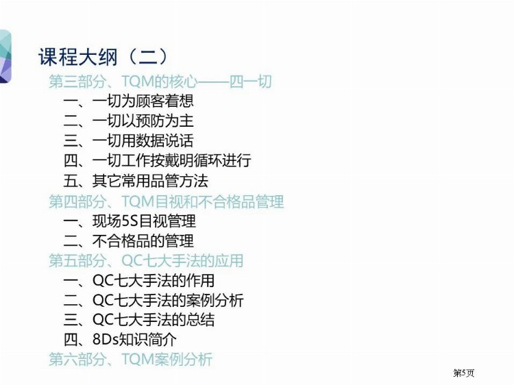 「经典」141页TQM全面质量管理培训课件