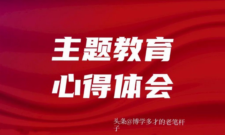 这篇2023主题教育心得体会，内容精炼，值得借鉴