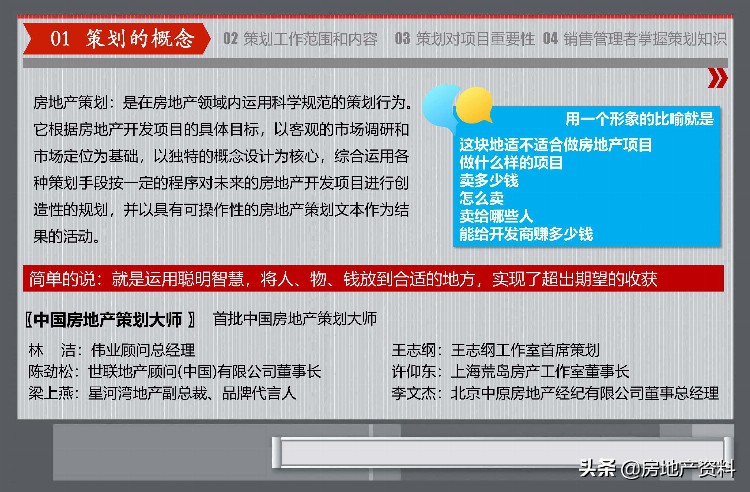 标杆地产集团 营销策划 2020房地产策划基础知识培训