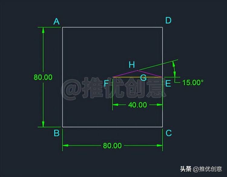 图形简单，但你的绘制方法简捷吗？ 工程制图 autocad cad画图教程