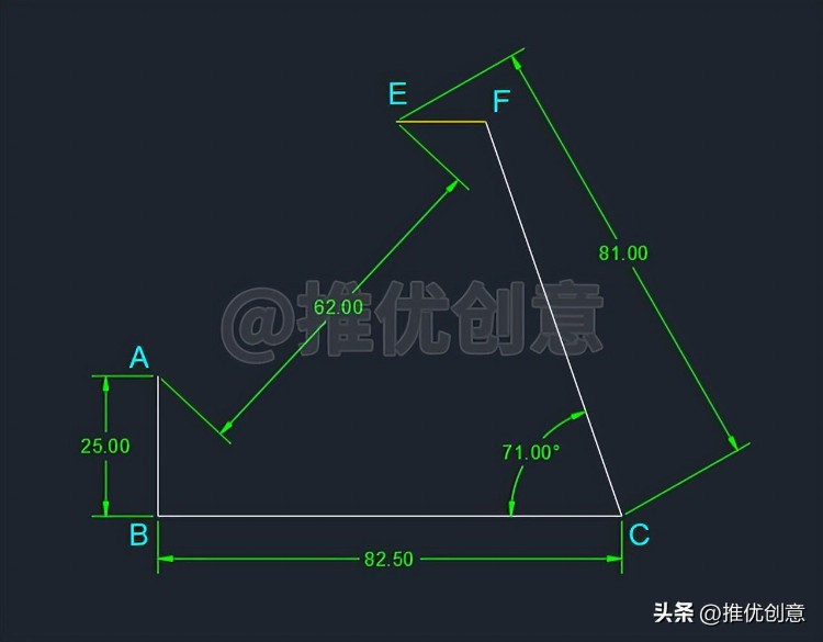 “起点、端点、角度”绘制圆弧 CAD 制图 AutoCAD 实战教程 机械制图