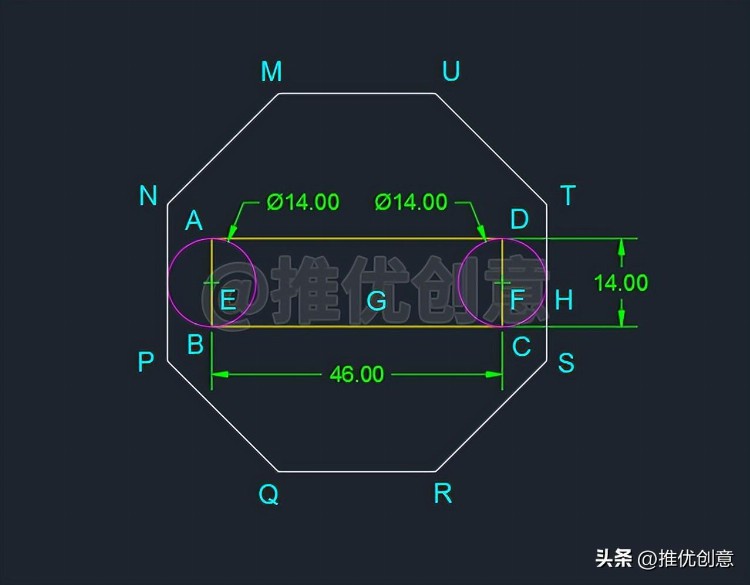 充分利用已有图形元素绘图 工程制图 autocad cad教学 cad画图教程