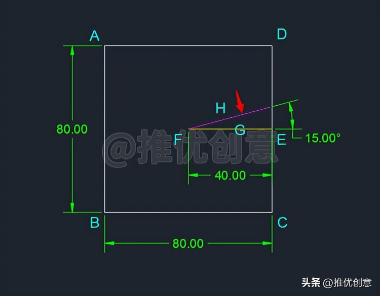 图形简单，但你的绘制方法简捷吗？ 工程制图 autocad cad画图教程