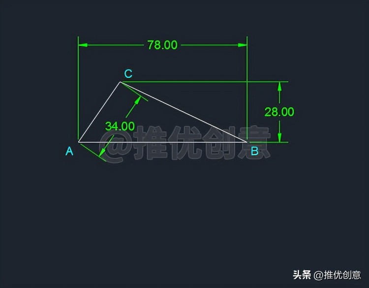 借助圆确定关键点绘图 CAD 制图 AutoCAD 实战教程 机械制图 工程制图