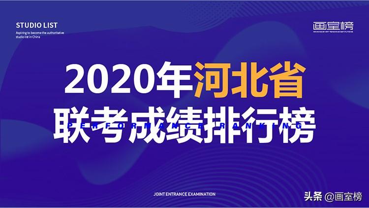 2020年河北省美术联考成绩排行榜公布！看看排名前十的画室有哪些