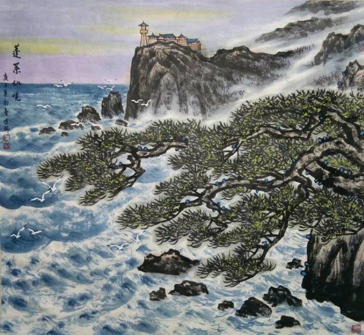 战友情艺术团书画院：青山不墨千秋画，流水无弦万古琴