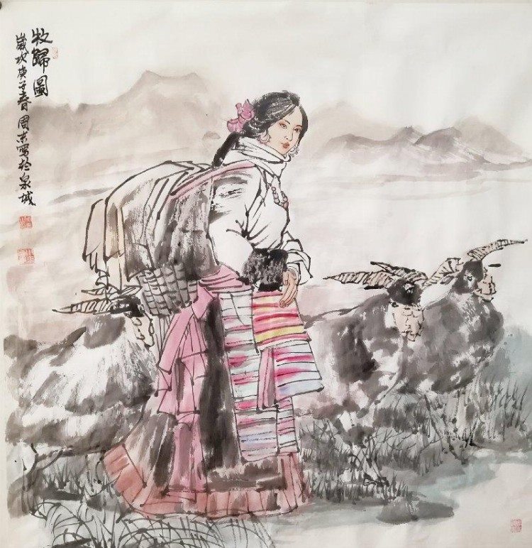 战友情艺术团书画院：青山不墨千秋画，流水无弦万古琴