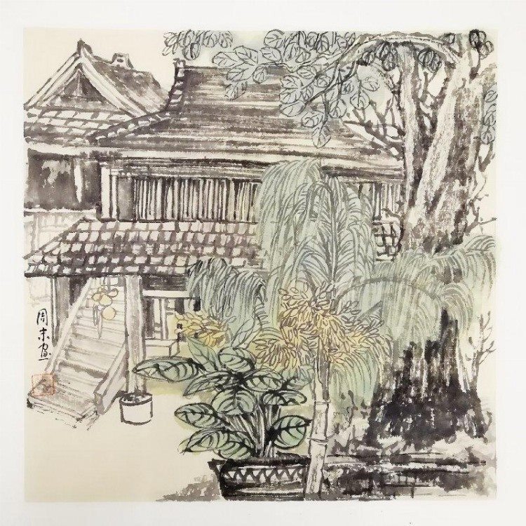 战友情艺术团书画院：青山不墨千秋画，流水无弦万古琴