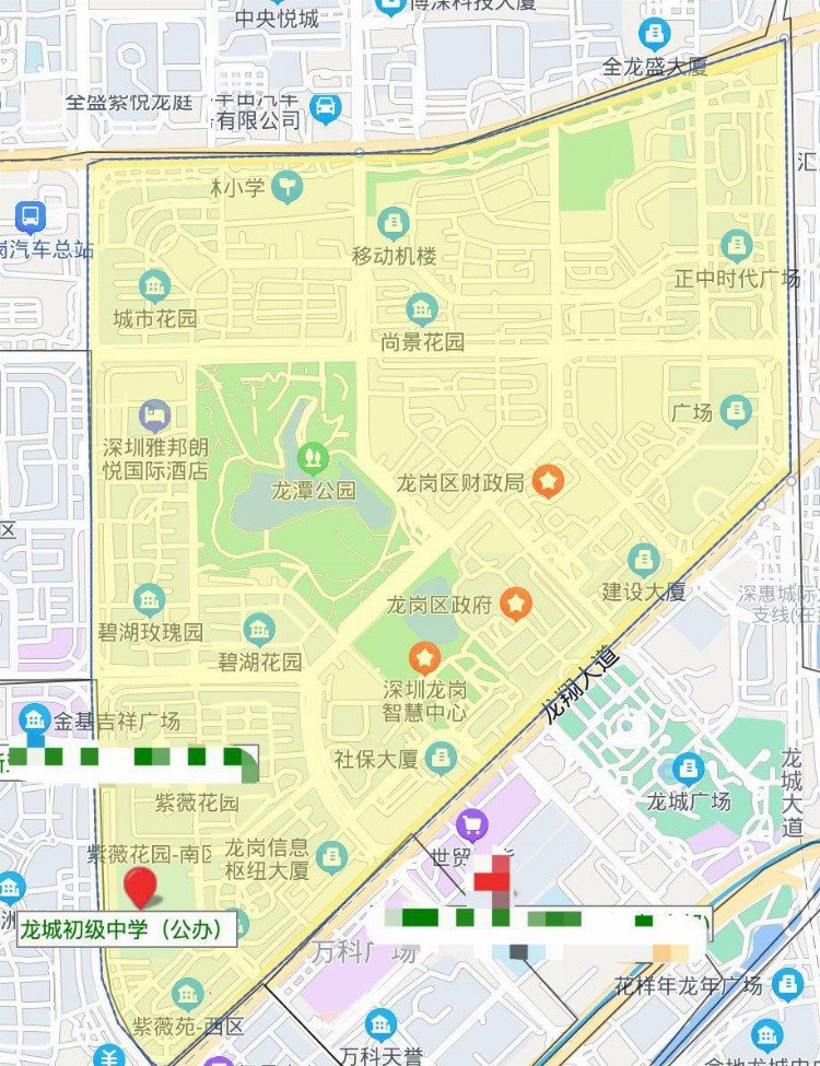 深圳龙岗中心城公认最优质的8所中小学对应学区详解，附学位地图