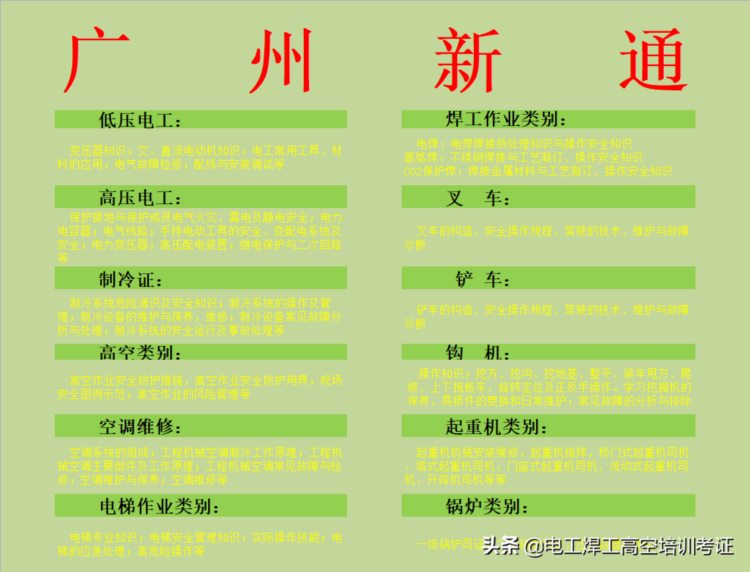 广州焊工培训考证正规收费标准