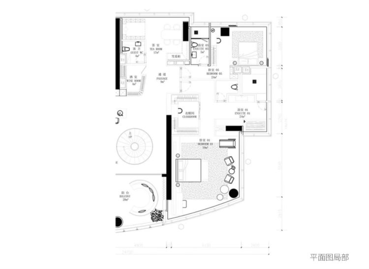 ZBD纵横建设 | 广州第一豪宅侨鑫·汇悦台750㎡城市高空极简顶复