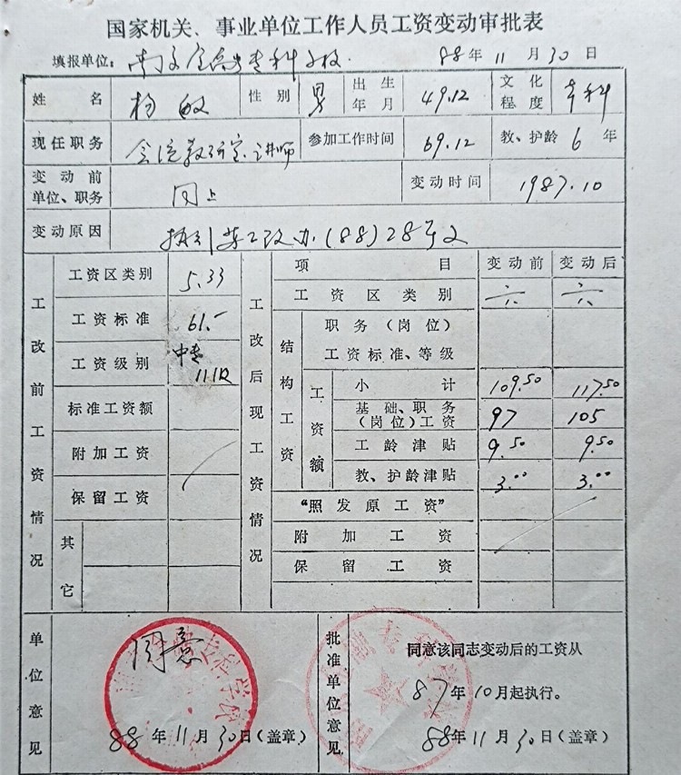 讲师岁月-南京金融专科学校(1986-1989）