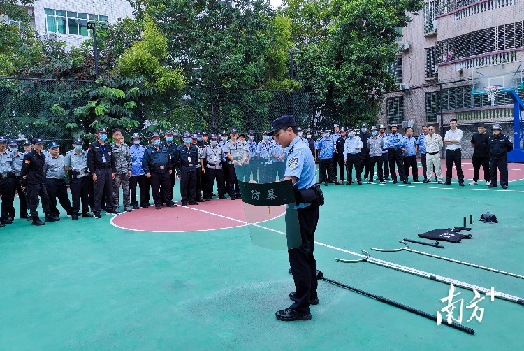 警校警企携手筑平安！梅州兴宁公安开展保安人员警务技能培训