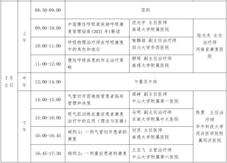 关于举办国家级继续医学教育项目“慢性肺疾病患者肺康复适宜技术学习班”的通知