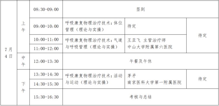 关于举办国家级继续医学教育项目“慢性肺疾病患者肺康复适宜技术学习班”的通知