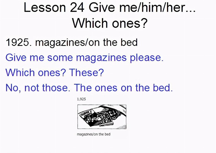 新概念英语第一册，课文课件自学整理Lesson 24 Give me/him/her