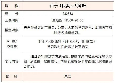 【报名成人班声乐】名师点拨，助您展现“好声音”