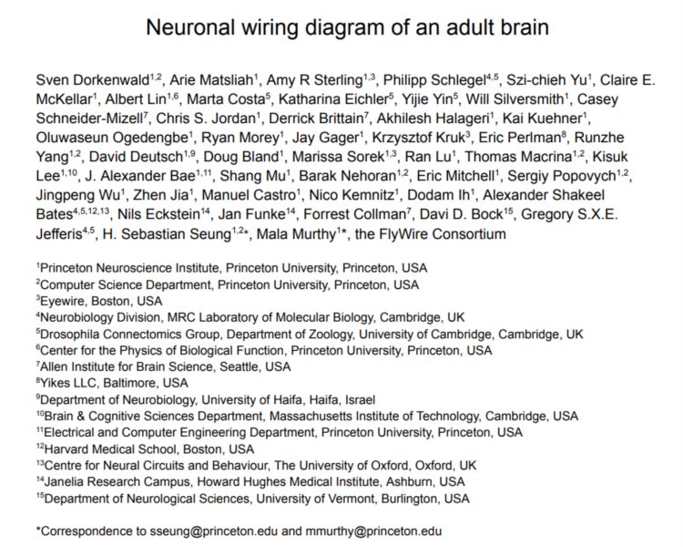 13万个注释神经元，普林斯顿大学等首个完整成年果蝇大脑连接组