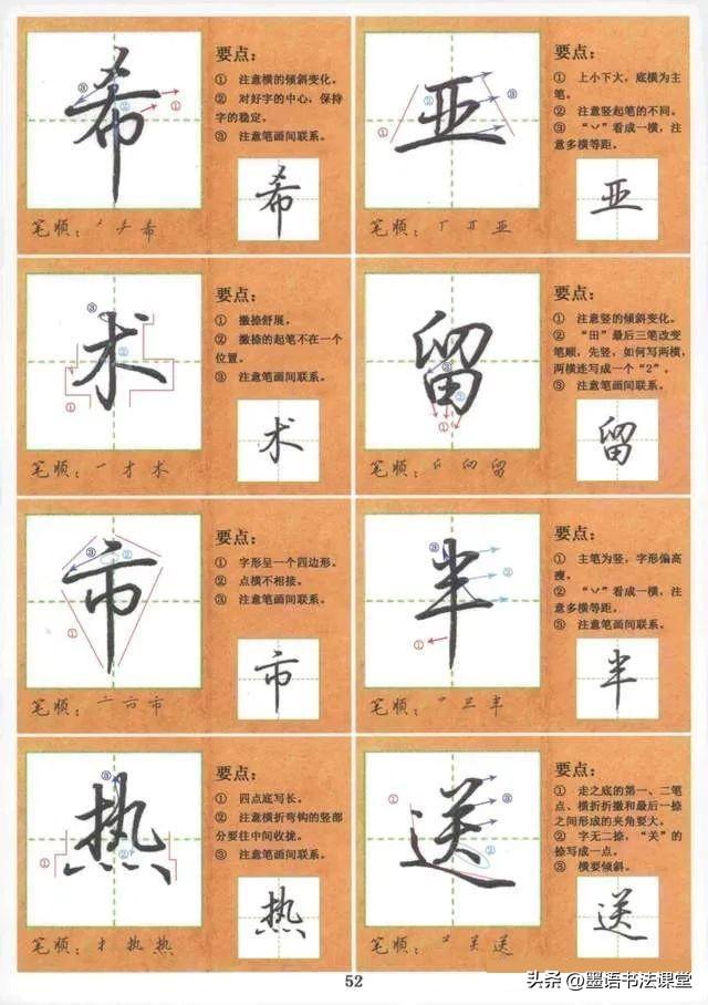 成人练字必备：常用1000 字行楷技法讲解