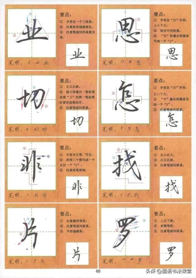 成人练字必备：常用1000 字行楷技法讲解