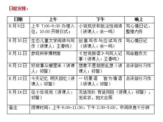 “繁星青少年文学写作营”招生啦！大咖授课，学员优秀作品可登扬子晚报