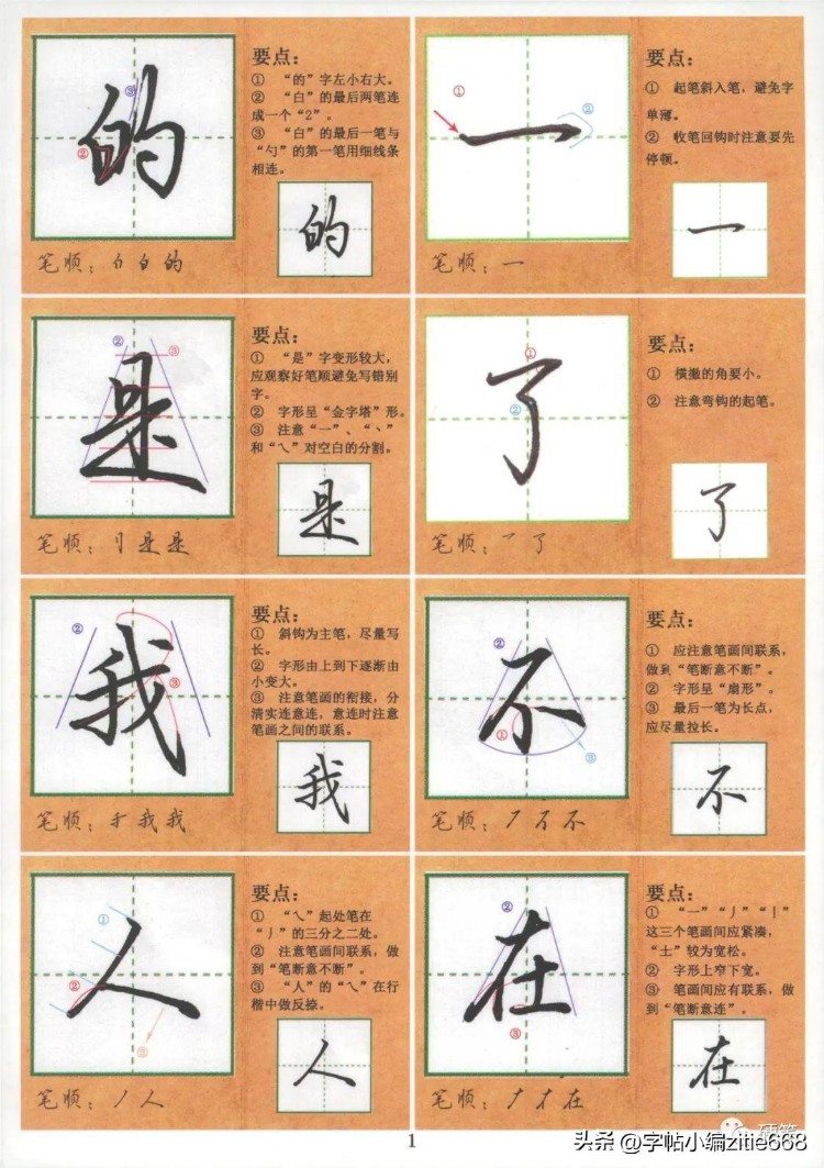 成人1000个行楷范字的规范书写，收藏练字