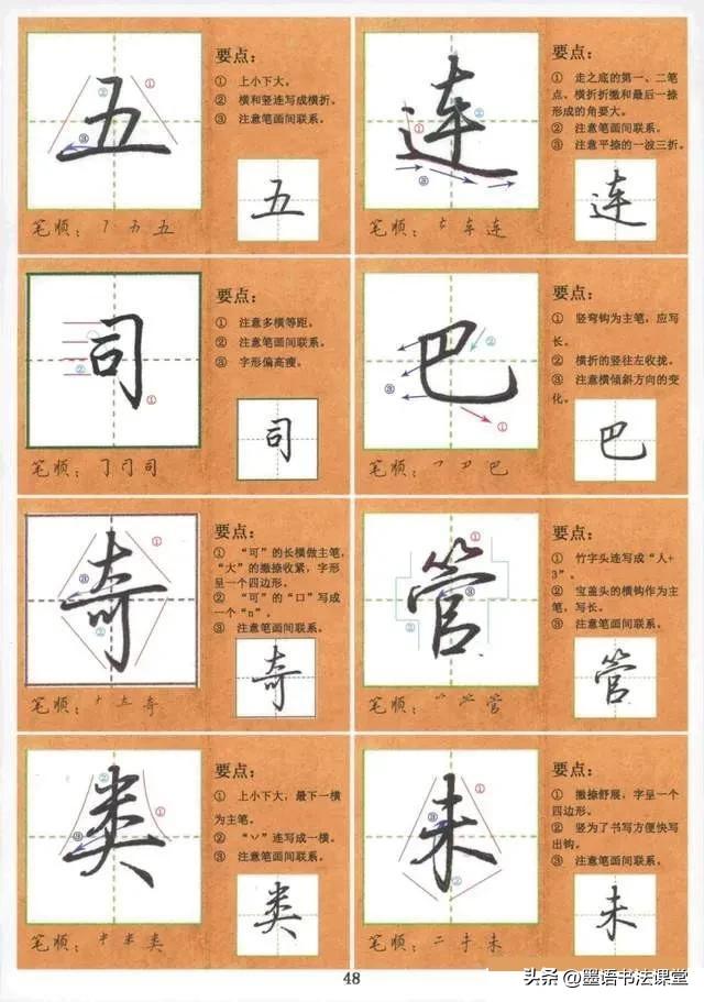 成人练字必备：常用1000 字行楷技法讲解