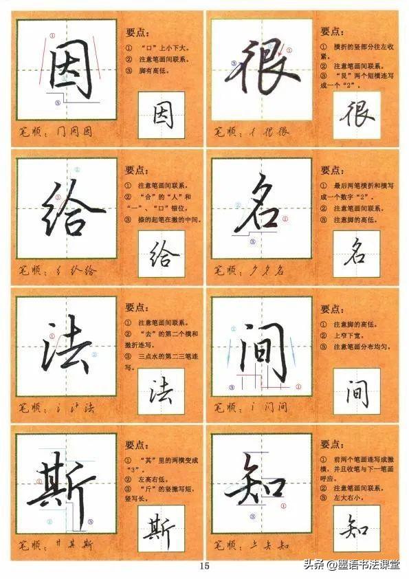 成人练字必备：常用1000 字行楷技法讲解