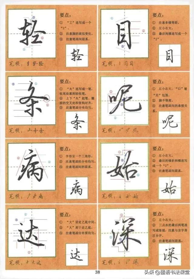 成人练字必备：常用1000 字行楷技法讲解