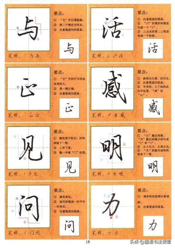 成人练字必备：常用1000 字行楷技法讲解