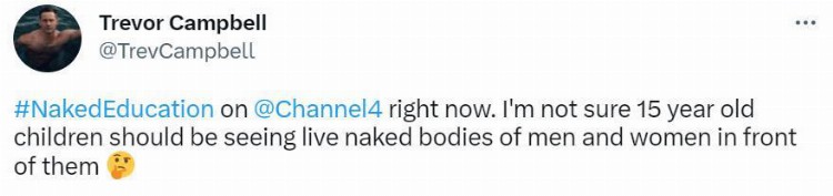英国"裸体教育"节目让成年人脱光，向未成年展示身体？ 网友吵翻！
