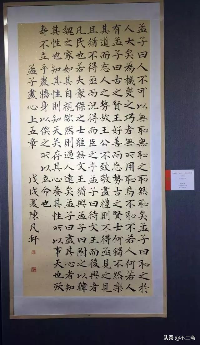 小学生学霸毛笔书法获奖作品，有国展范