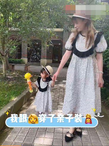 上海SMG美女主持万蒂妮带娃过六一！穿亲子装实在太萌