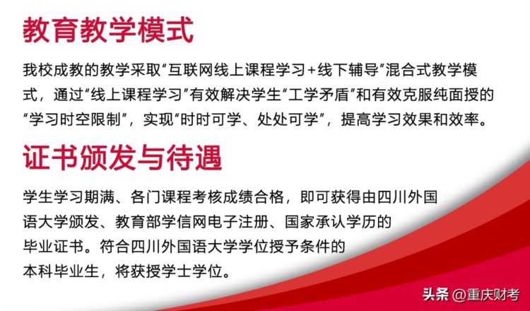 四川外国语大学2023年成人学历教育有哪些专业可报读？