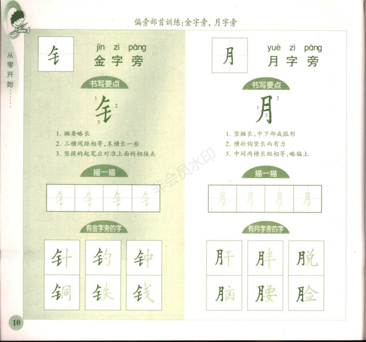 零基础学硬笔楷书入门，这份字帖图文并茂