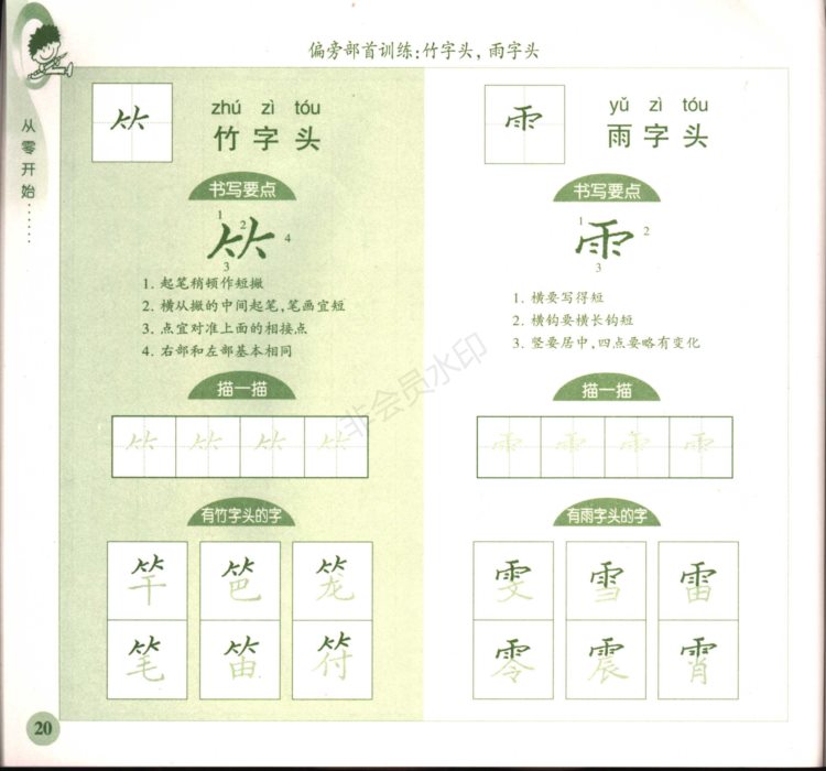 零基础学硬笔楷书入门，这份字帖图文并茂