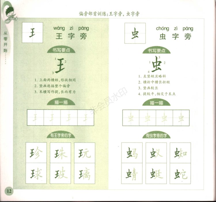 零基础学硬笔楷书入门，这份字帖图文并茂